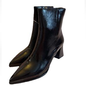 Billini Caden Black Leather Boots Size 10